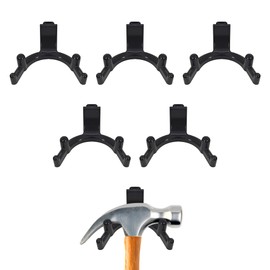 LITGURU Tool Hook for Lifetime Shed Accessories: 6 Pcs ABS Storage Shed Hooks for Electric Hand Gardening Tools - Does Not Work on Horizontal Siding Sheds - Black