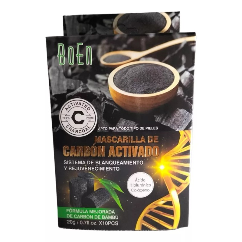 Boen 10 Mascarillas De Carbón Activado Boen Mixta