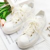 WEGOODZF Flat Sheer Shoe Laces: 2 Pairs 4CM Wide Fashion