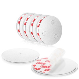 com-four com-four? 5X Magnethalterung fr Sicherheitsmelder - Halterung zum Kleben oder Bohren - Befestigung mit extra starken Klebepads fr Rauchmelder - magnetische Aufh?ngung (05 Stck - silberfarben)