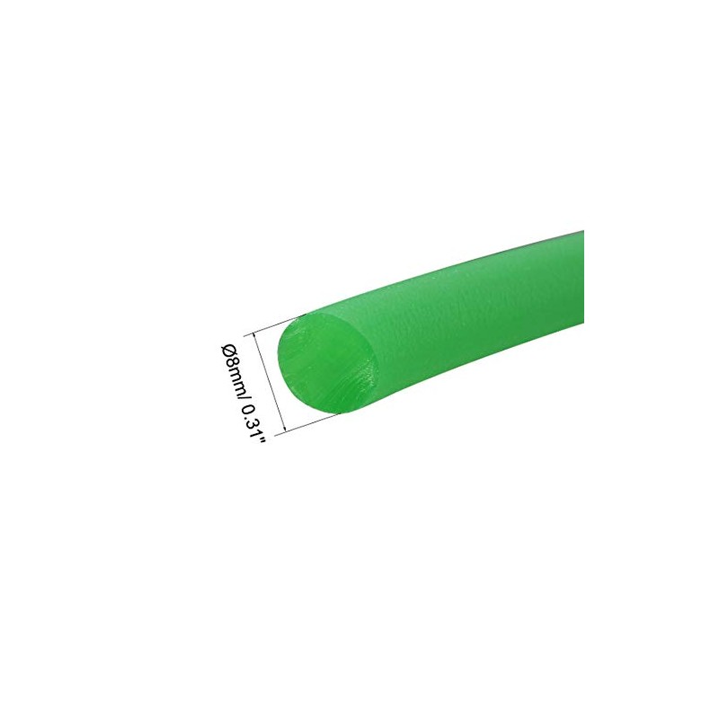 sourcing map 10ft 8mm PU Transmission Round Belt High-Performance Urethane