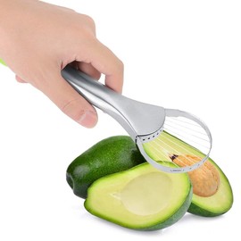 BuyWeek Avocado Slicer, 2 in 1 Avocado Slicer, Stainless Steel Avocado Slicer, Fruit Cutter, Core Separator Tool Kitchen Gadgets