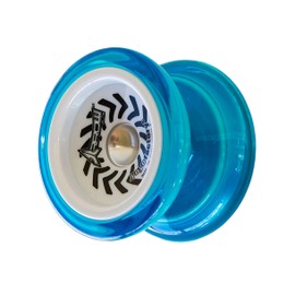 YoYoFactory Arrow Elite - Juguete Yoyo principiante – Viene con cuerda extra y bucle para los dedos preatado – Incluye rodamientos para principiantes a alto rendimiento – niños o niñas a partir de 8 años azul y blanco