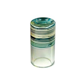 Silica Sound 425 Thick Shorty Glass Slide - Blue-Green