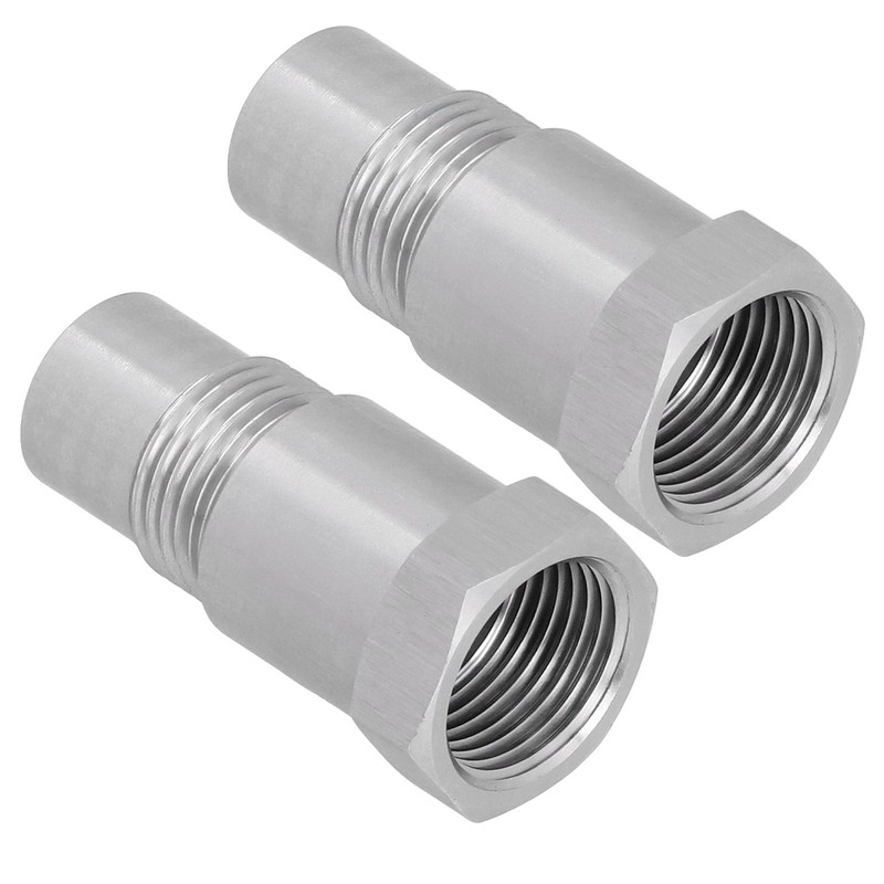 2Pcs Oxygen Sensor Adapter Welding Plug Engine Auxiliary with Filter