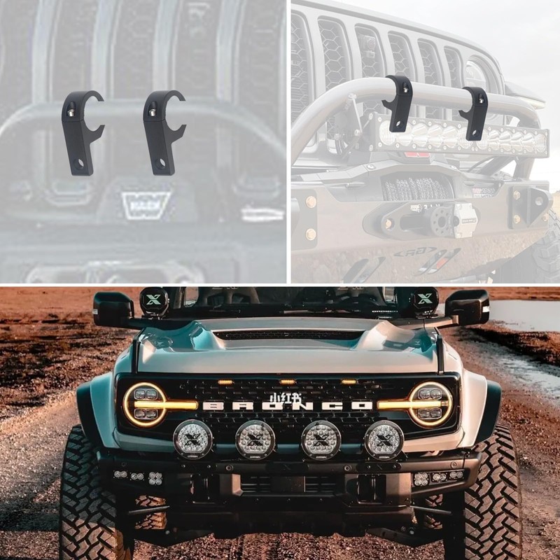 4 Set 19-32MM Light Bar Mount Kit, Universal work Light