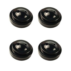 4PCS Black Desk Flag Holders, 2 Holes Plastic Mini Flag Holder Round Base Miniature Flag Stands for Home Office Conference Desktop Display Decor