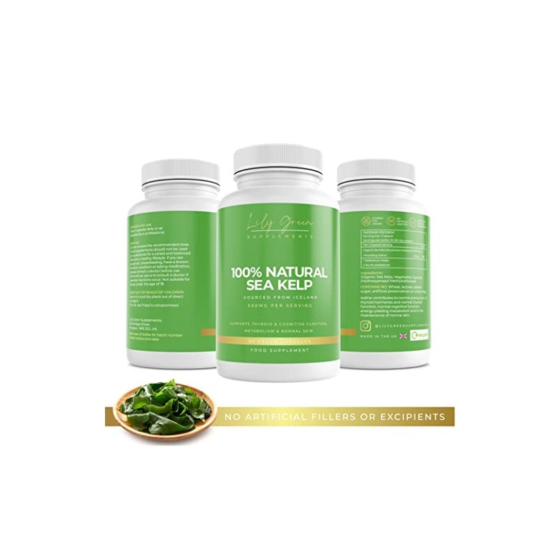 Lily Green | Natural Organic Sea Kelp 500mg per Serving