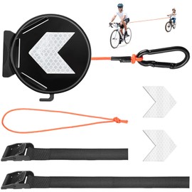 Vyanveo Tow Rope Bicycle Children 2 m Retractable Bicycle Traction Rope Parents Child Pull Rope Tow Rope 264 lbs Load Capacity for Children's Bicycles, E-Bikes, Follow Me System Compatible