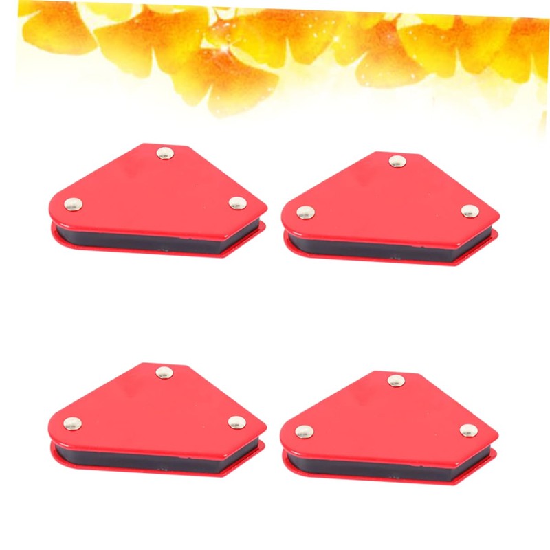 jojofuny 4pcs Mini Magnetic Welding Holder Strong Disc for 45/90/135
