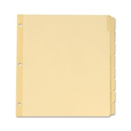 Oxford OXF10088 Write-On Tab Divider-8-Tab(S) Write-on-8.50" Divider Widthx11" Divider Length-Letter-Manila