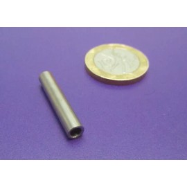Basic Stainless Steel Spacer, No 4 Screw, .188" OD x .115" ID x 1.00" Length, 5 pcs