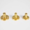 Modern Brushed Brass Gold Round Cabinet Kitchen Knobs Dresser Drawer