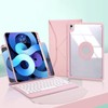 Vertical Keyboard Case Multi Angle Magnetic Clear Back Cover Detachable