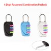 4-Digit Password Lock, 2 Pack Combination Locker Padlock with Colorful
