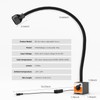 Magnetic Work Light,Three-ColorTemperature,1320 Lumen 120v FlexibleGooseneck Work Light with Adjustable