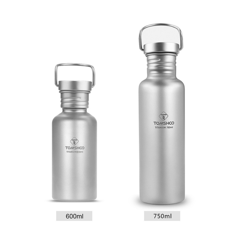 600ml Full Titanium Water Bottle Ultralight Outdoor Camping Hiking Cycle