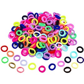 500 Piezas Lazos del Pelo del Bebé, BetterJonny Ligas para el Cabello Suave, Ligas para Peinar el Cabello Elásticas Sin Costuras, Gomas Elásticas de Colores, Lazos de Pelo para Niñas Coleta