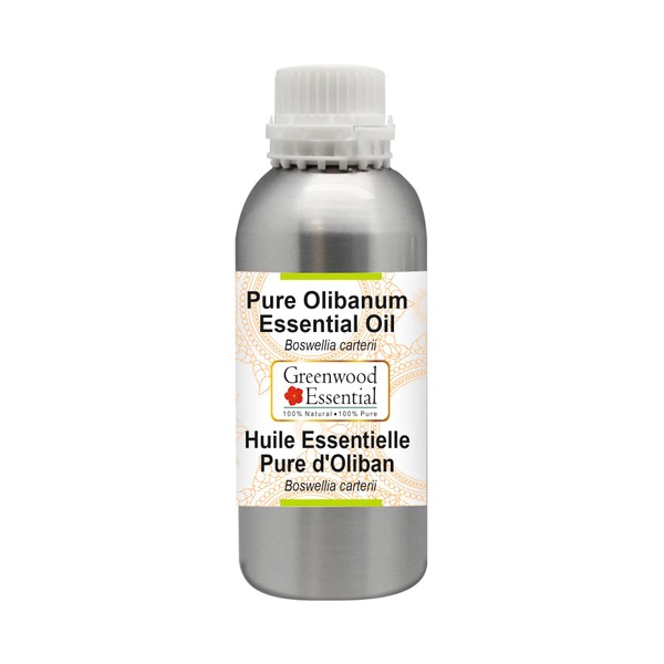 Greenwood Essential Pure Olibanum Essential Oil (Boswellia carterii) Natural Therapeutic Quality Steam Distilled 630 ml (21 oz)