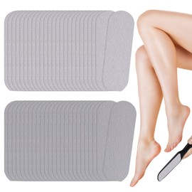 Kalolary 50pcs Foot Files Replacement Pads, Replacement Pads for Pedicure File, Replacement Pads, Black Pack for Double-Sided Foot Rasp File (Grey)