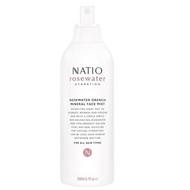 Natio Rosewater Hydration Drench Mineral Face Mist 200ml