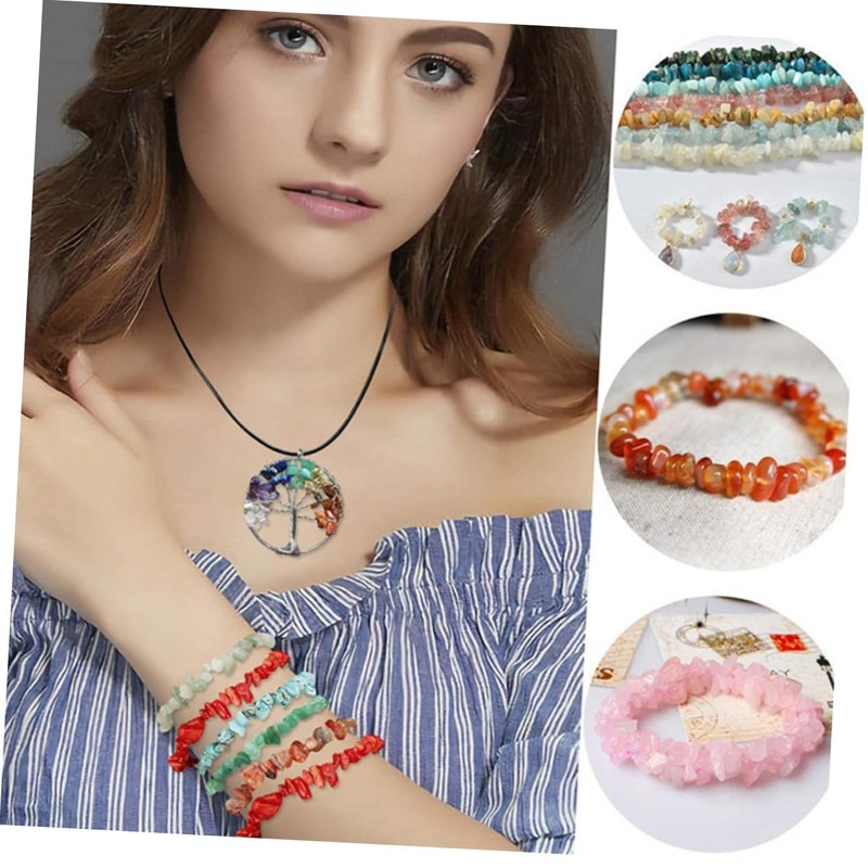 LALAFINA 15-Grid DIY Jewelry Supplies Kit Boxed Stone Beads Necklace