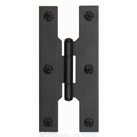 Acorn 7 in. L Black H Hinge 1 pk