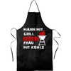 Blickfang Funny BBQ Apron for Men, Cooking Apron, Bib Apron,
