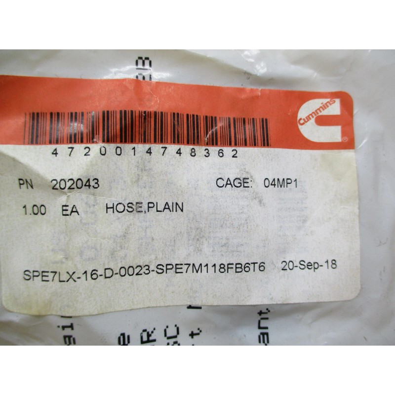 Cummins 202043 HOSE