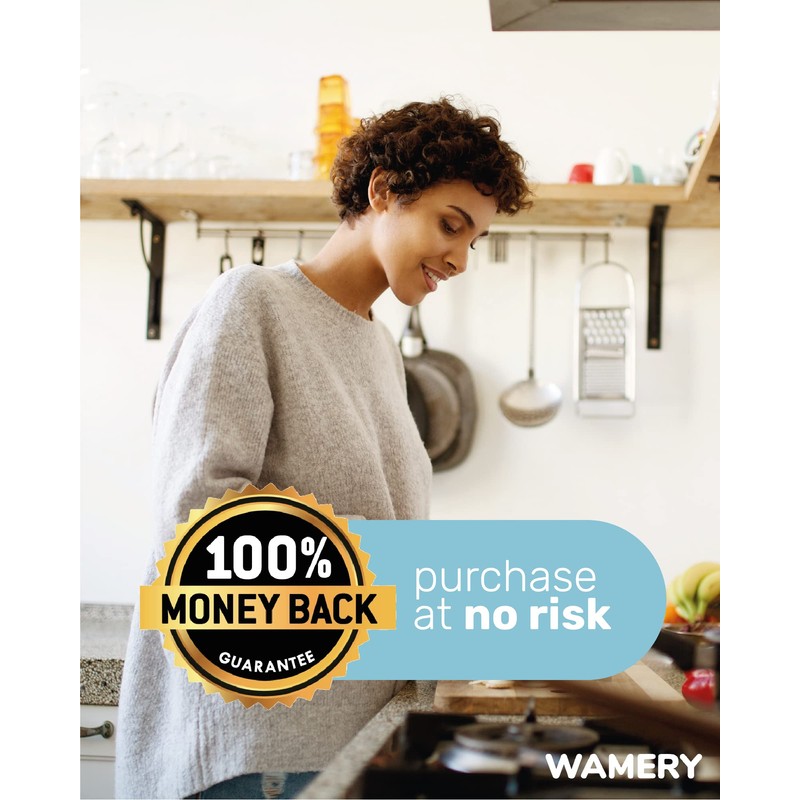 Wamery Knife & Scissors Sharpener, 4-Stage Pull-Through with Scissors Slot,