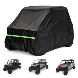 UTV Cover 4 Seater, BystralX Waterproof Heavy Duty 600D Side by Side Cover Compatible with Polaris Ranger Crew XP 1000 900 570 800 General RZR Defender Talon Teryx Mule 157" x 65" x 77"