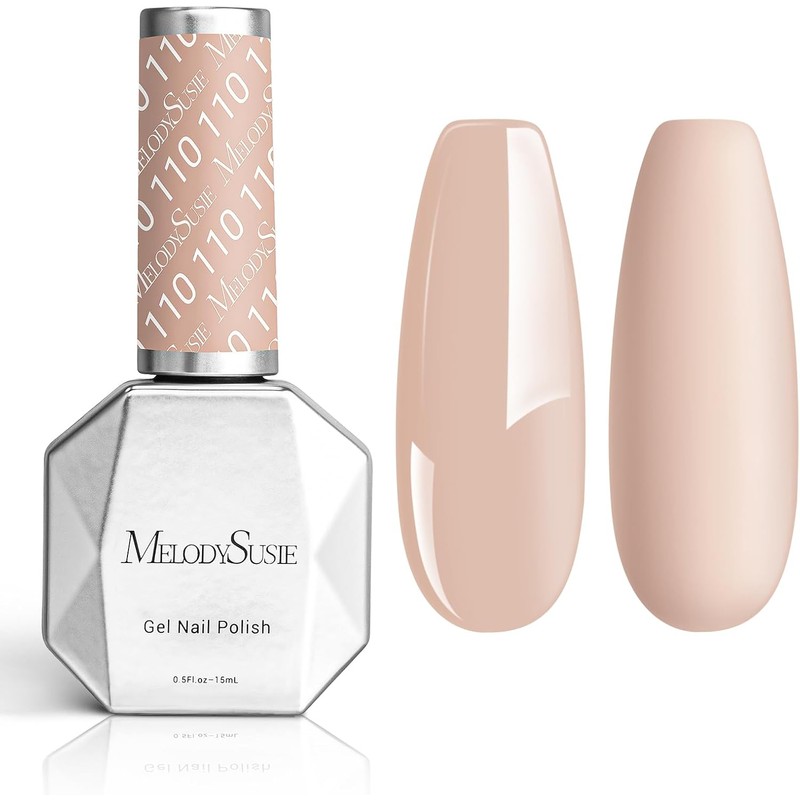 MelodySusie Esmalte De Uñas En Gel Color Nude Melocotón Intenso,
