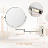 FFowcye 8" Wall Mount Magnifying Mirror, 1X/10X Double-Sided Makeup Mirror