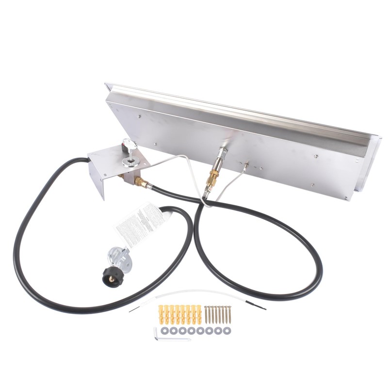 Mixizap 30 x 10 Inch Stainless Steel Propane Gas Rectangular
