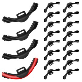 20 Pcs 3/8" - 1/2" Pex 90 Degree Elbow Plastic Tubing Bend Support Black Pex Fittings Pex Clamps Tube Holder 1/2 Inch