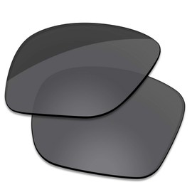 Acefrog AR Coated Polarized Replacement Lenses/Nose Piece for Oakley Double Edge OO9380 Sunglasses - Pitch Black