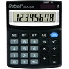 Rebell RE-SDC408 Tischrechner SDC408 8-stelliger, Standard-Ausstattung und angewinkeltem Display, schwarz