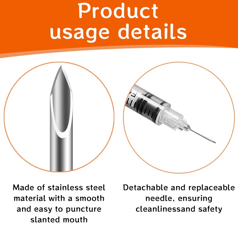 QILUCKY 24 pack 1ml dispensing measuring tool with 31G (8mm
