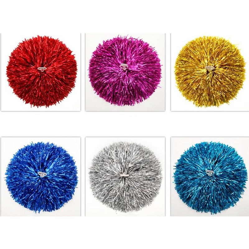 Fancy Pumpkin 1 Pair 11.81 Inch Team Sport Cheerleading Poms,