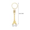 NUOBESTY 12Pcs Eiffel Tower Keychain Charms Golden Eiffel Tower Key