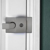 UK Security Supplies Standard Deadlocking Nightlatch, Dark Grey Silver Cylinder,