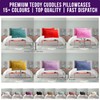 Hug & Snug Teddy Cuddles Fluffy Pillowcase Cosy & Warm