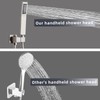 High Pressure Brass Handheld Shower Head,Square Shower Head with Wall