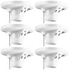 Saysurey 6 Pack Porcelain Light Socket with Outlet and Pull