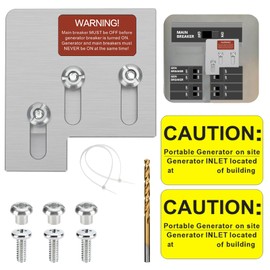 BFLCTGCF Generator Interlock Kit Compatible with Square D QO or Homeline 150 or 200 amp Panels. 1 3/8 "in Spacing Between Main Breaker and Generator Circuit Breakers