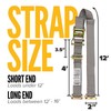 US Cargo Control Double-Fitted E-Track Ratchet Straps (4 Pack), 4,400