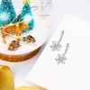 EVER FAITH Snowflake Dangle Earrings, 925 Sterling Silver Snow Flake