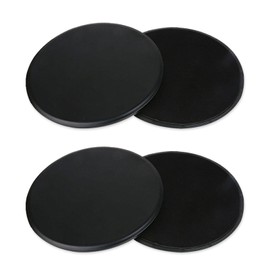 PLLDVEFD 2 Pairs Of Black Sliding Discs, Double-Sided Sliding Discs, Yoga Core Training Discs, Multi-Function Fitness Sliding Discs, Creative Full-Body Training Sliding Discs.