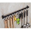 WONMILLE Gourmet Kitchen Utensil Rack with 6 Hooks, Wall Mounted