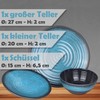 Camping Crockery Set 1 Person 3-Piece Melamine Picnic Crockery Set